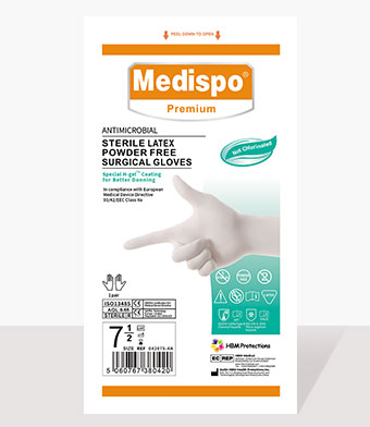 anti virus medical surgical gloves powder free sterile